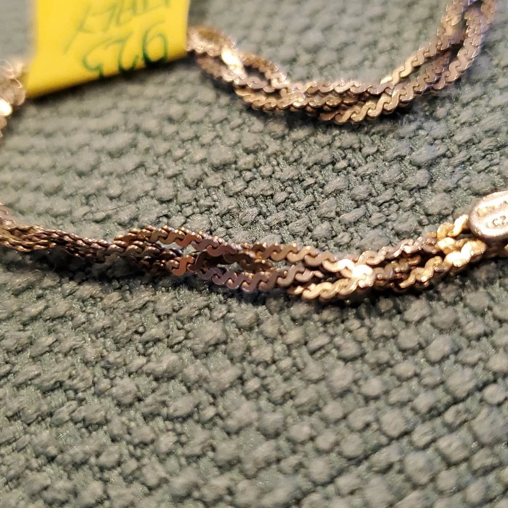 VINTAGE STERLING SILVER Bracelet, Italy, 7